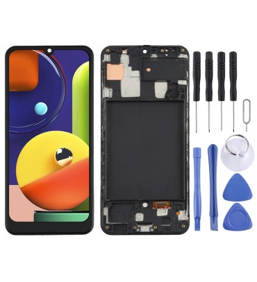 Samsung Uyumlu Galaxy SM-A507 A50S Ekran Lcd Dokunmatik Full Çıtalı Oled (AA Kalite)