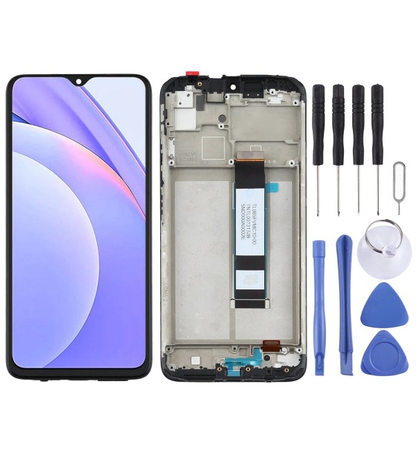 Xiaomi Uyumlu M2010J19SG Redmi 9T Ekran Lcd Dokunmatik Full Çıtalı (A Kalite)