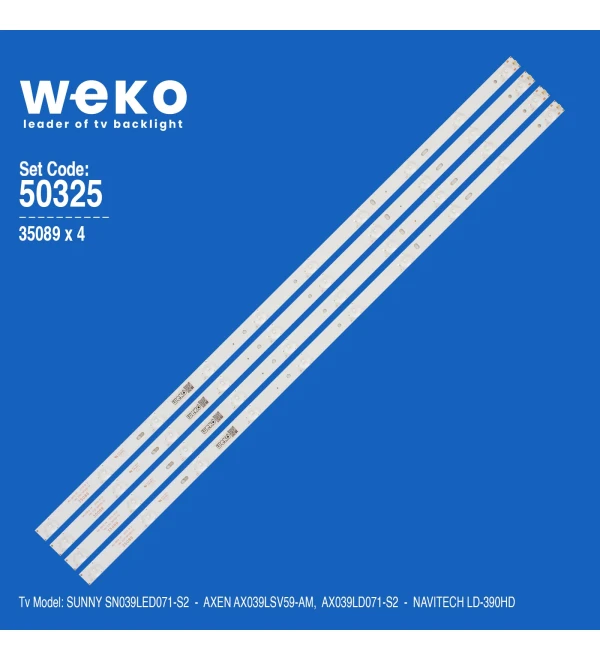 DXT WKSET 5325 35089X4 MS 0818 V4   180 DT0 391900 1H  4 ADET LED BAR